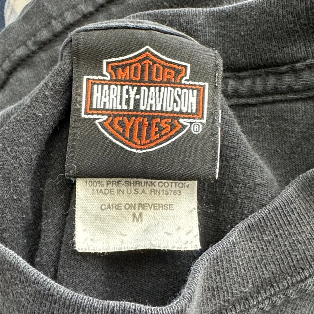 Vintage Harley Davidson Wieblers Black Davenport, Iowa 2007 Medium